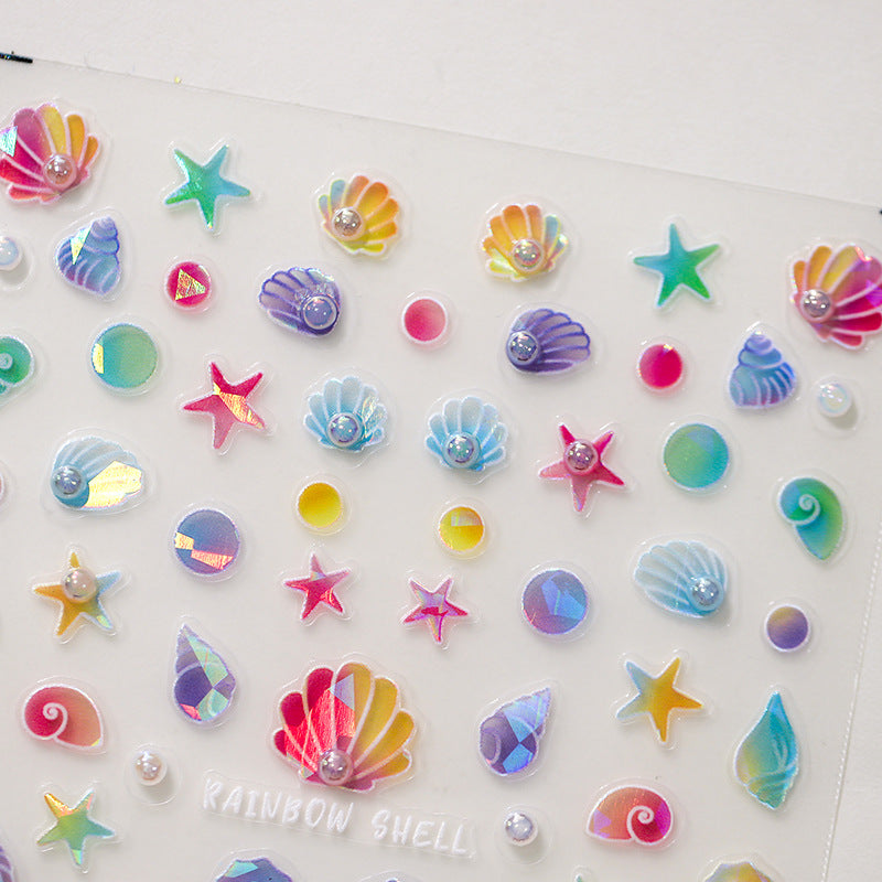 New Nail Art Stickers Christmas Halloween Series Snowflake Old Man Christmas Tree Nail Stickers