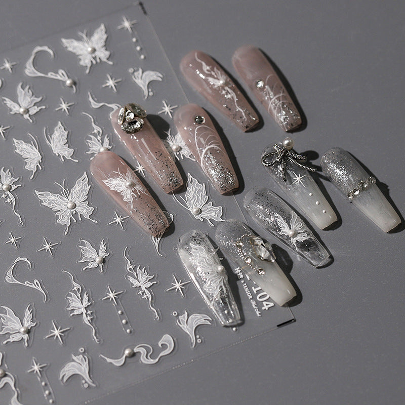 New Nail Art Stickers Christmas Halloween Series Snowflake Old Man Christmas Tree Nail Stickers