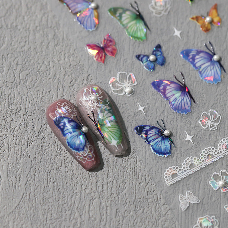 New Nail Art Stickers Christmas Halloween Series Snowflake Old Man Christmas Tree Nail Stickers
