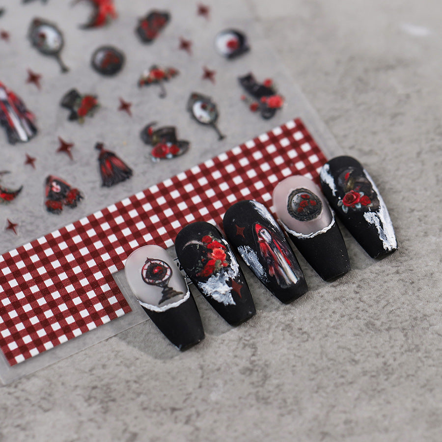 New Nail Art Stickers Christmas Halloween Series Snowflake Old Man Christmas Tree Nail Stickers