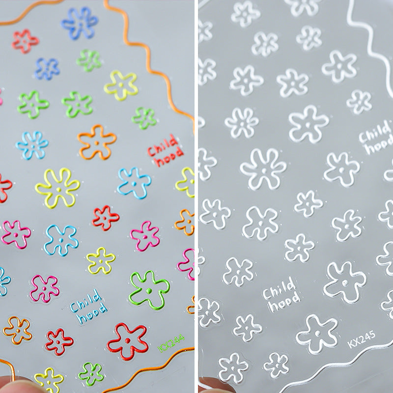 New Nail Art Stickers Christmas Halloween Series Snowflake Old Man Christmas Tree Nail Stickers