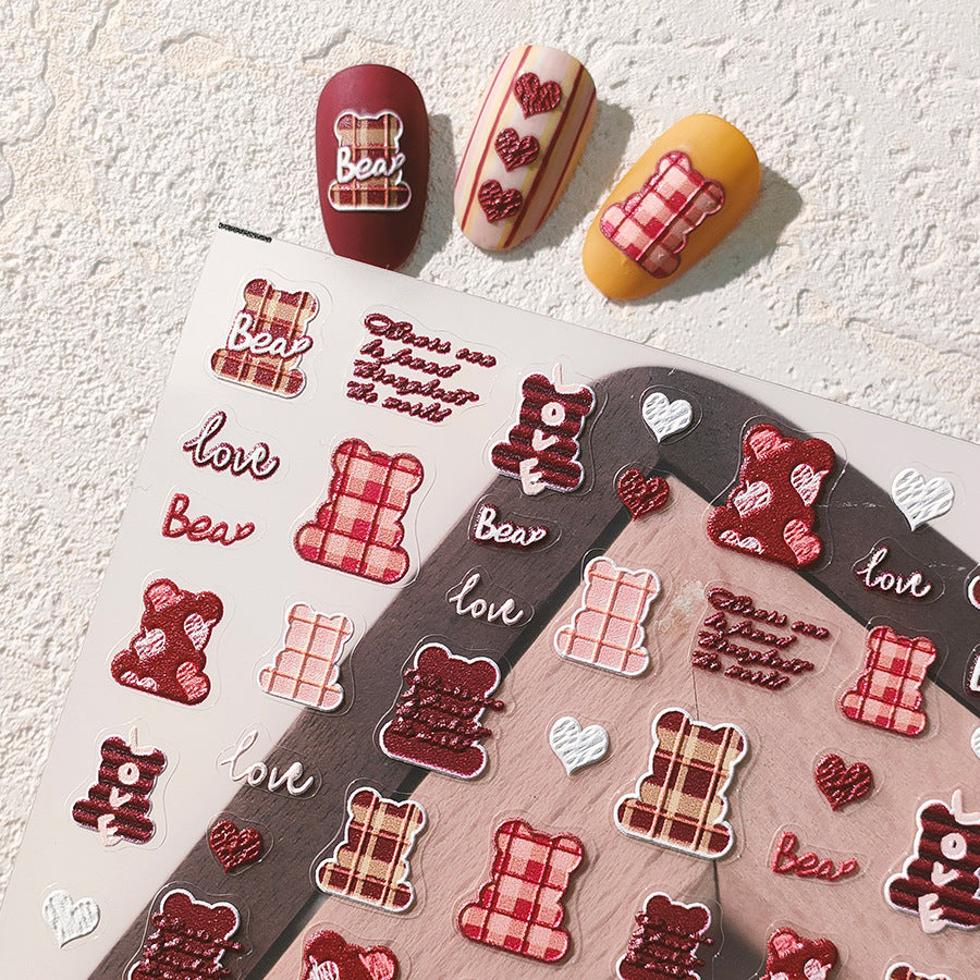 New Nail Art Stickers Christmas Halloween Series Snowflake Old Man Christmas Tree Nail Stickers